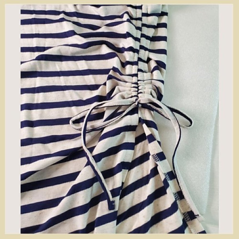 Love Scarlet Blue & White Striped Skirt - Picture 4 of 6